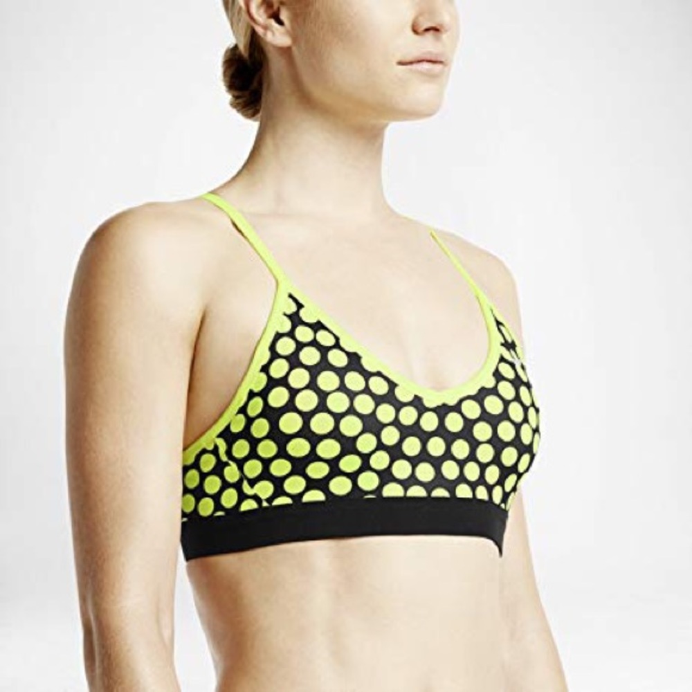 SOLD - Nike Pro Dot Print Low Impact Sports Bra